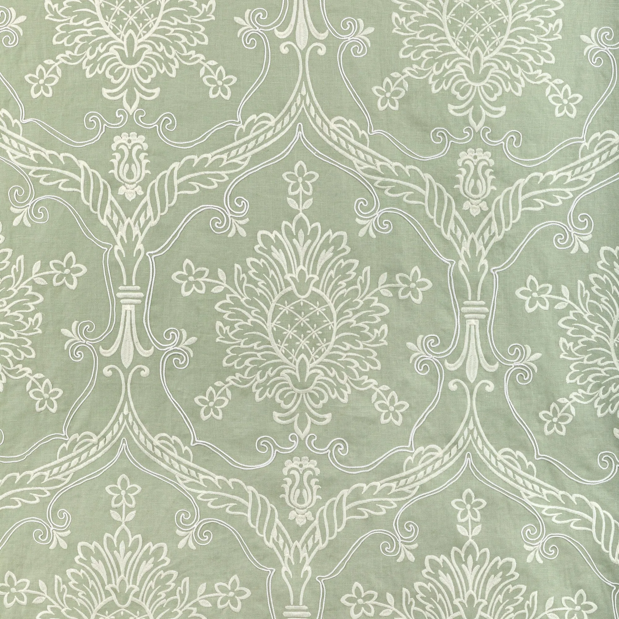 Hayes Embroidery Fabric (Celery)