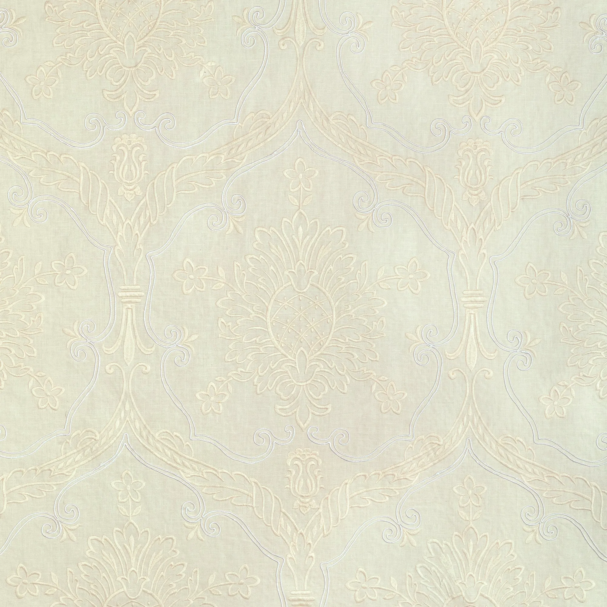 Hayes Embroidery Fabric (Ivory)