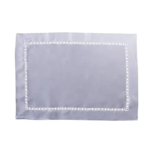 Henry Handwork Estate White Linen Placemat, Set of 4