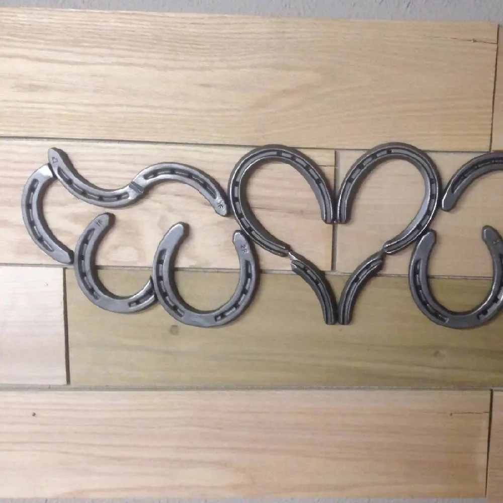 Horseshoe Heart with Wings - The Heritage Forge - Natural Metal