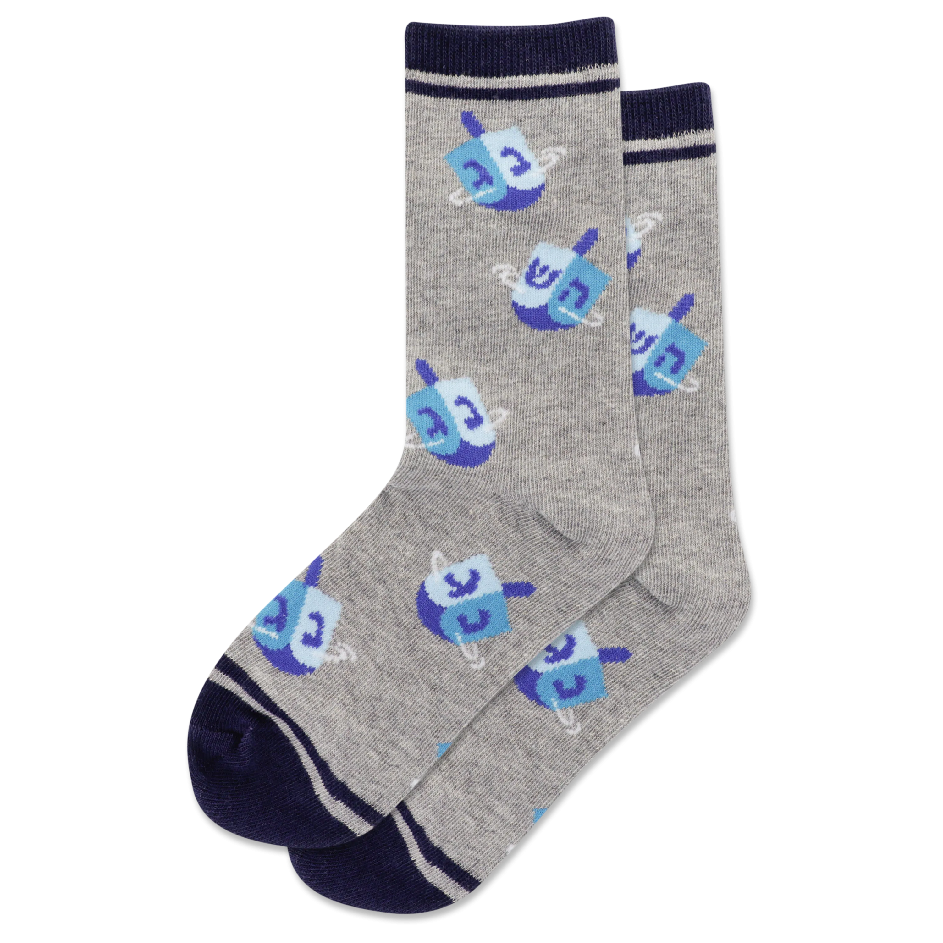 HOTSOX Kids' Dreidels Crew Socks