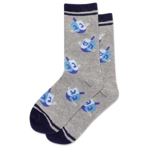 HOTSOX Kids' Dreidels Crew Socks