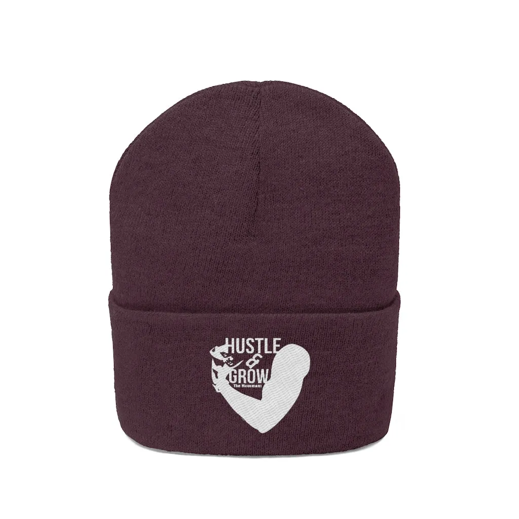 Hustle & Grow Beanie (Maroon)