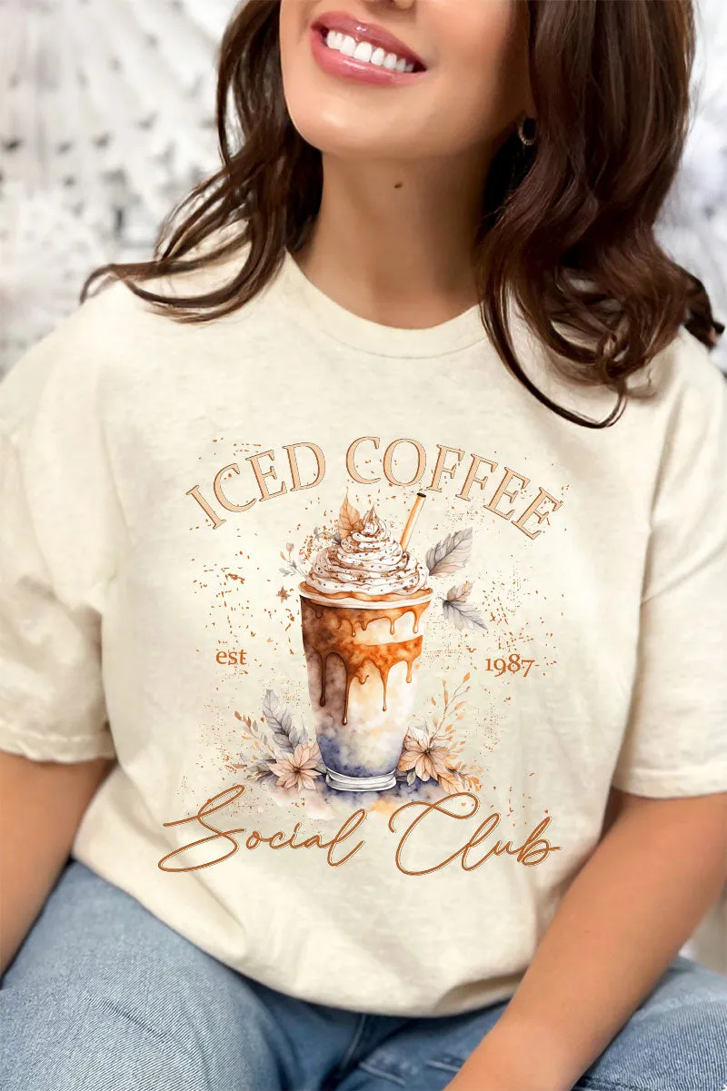 Iced Coffee Social Club Short Sleeve Relaxed Fit T-Shirt