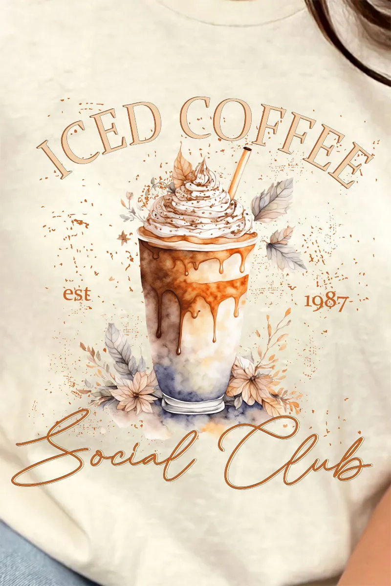 Iced Coffee Social Club Short Sleeve Relaxed Fit T-Shirt