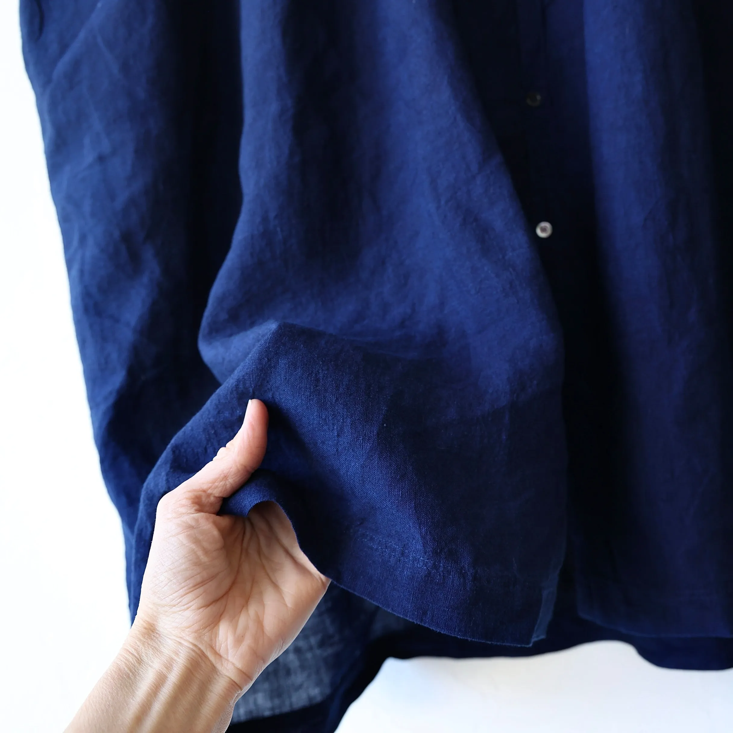 Ichi Antiquités Linen Dress - Dark Indigo
