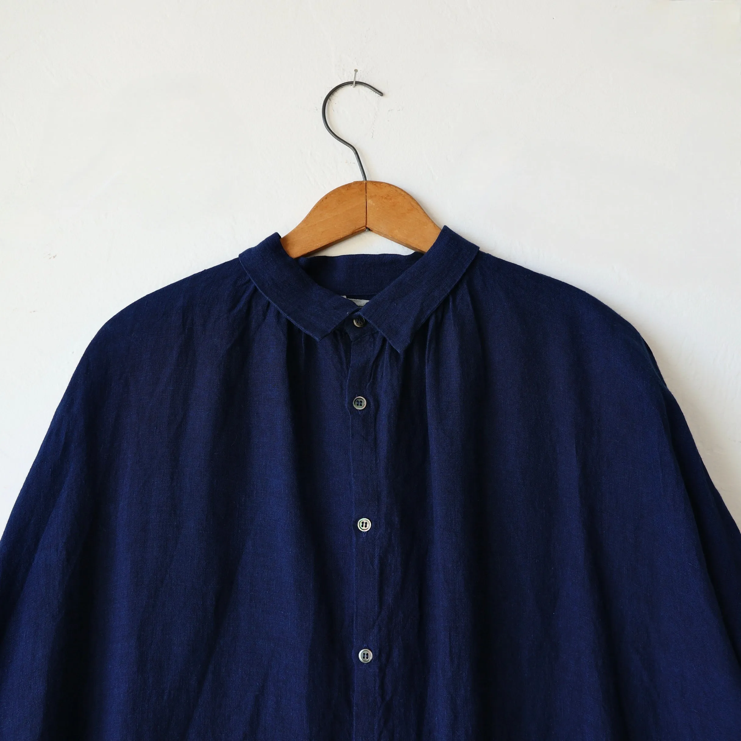 Ichi Antiquités Linen Dress - Dark Indigo