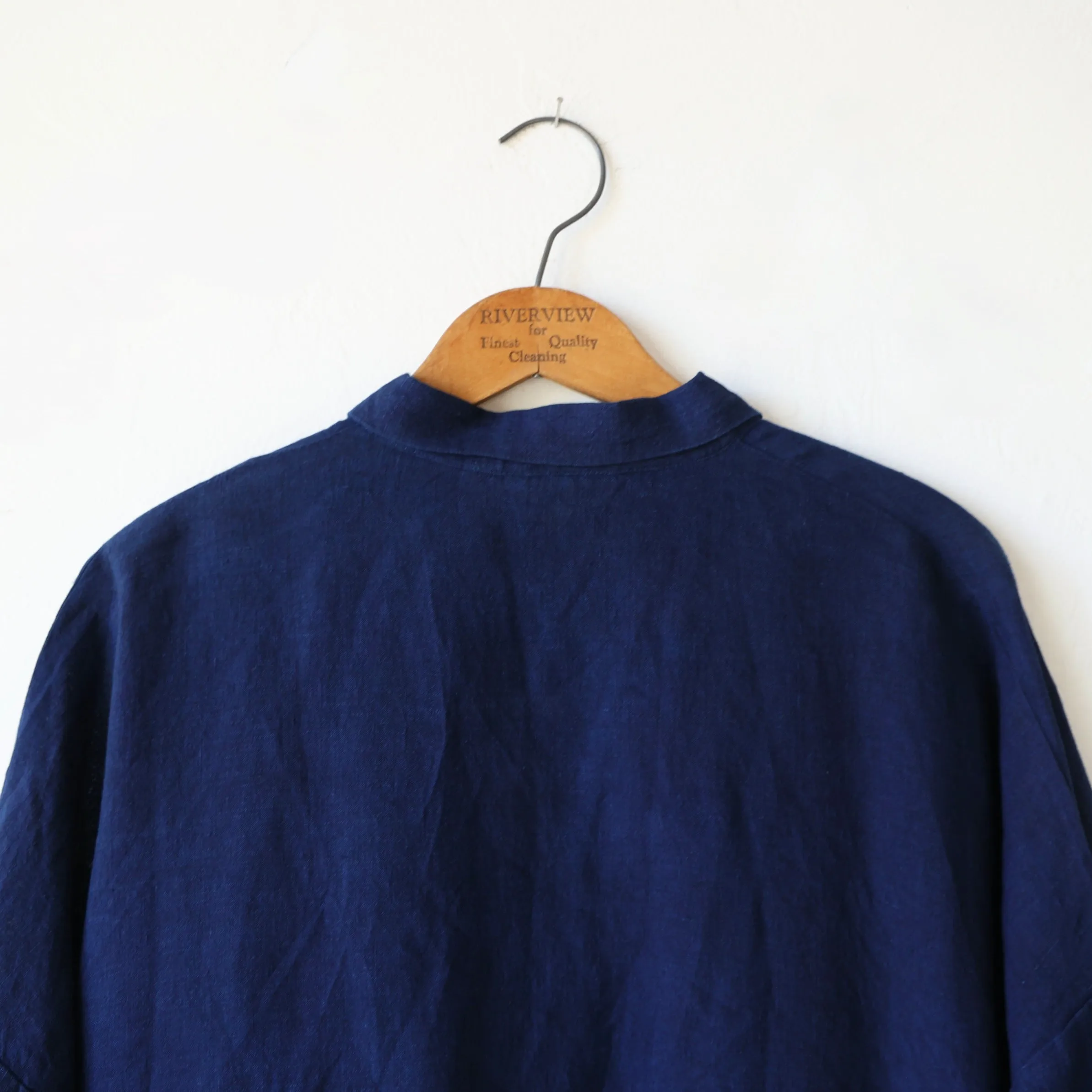 Ichi Antiquités Linen Dress - Dark Indigo