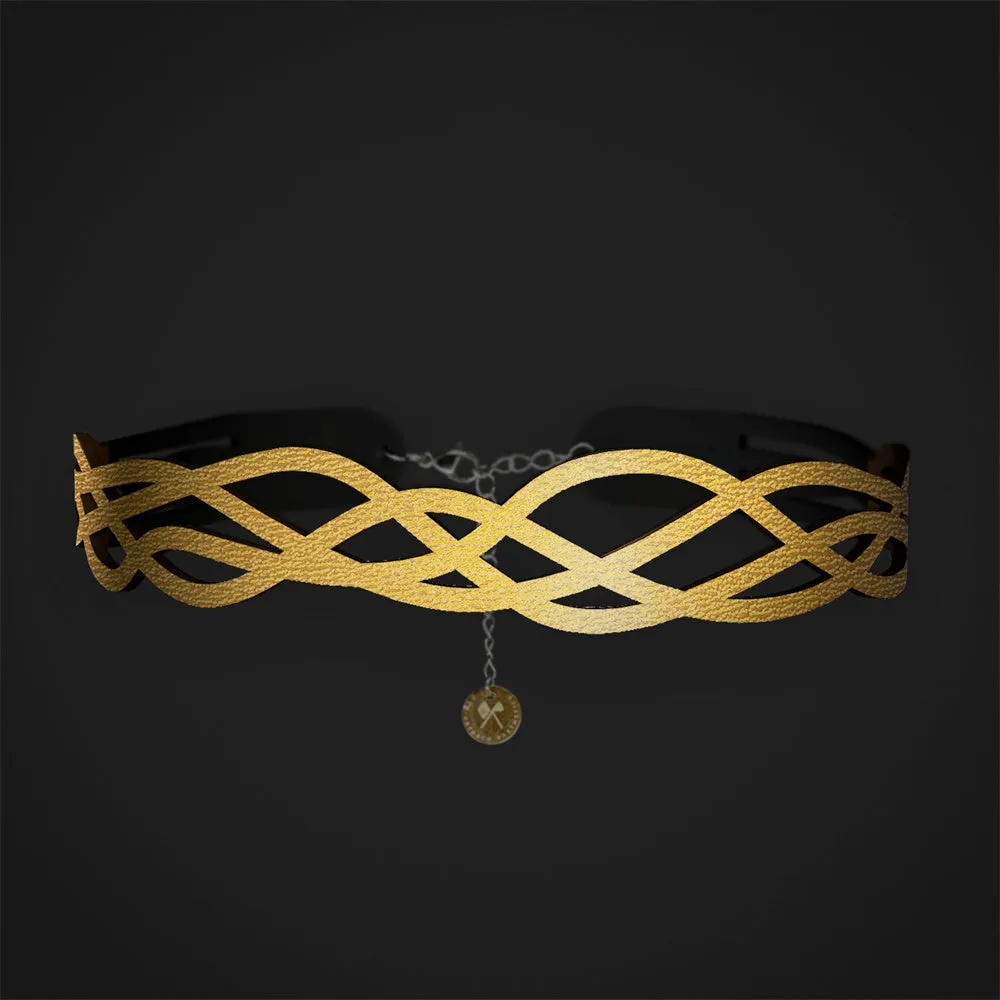Interlaced Curve Pattern Choker