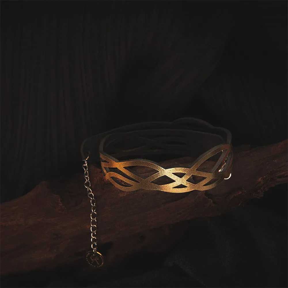 Interlaced Curve Pattern Choker