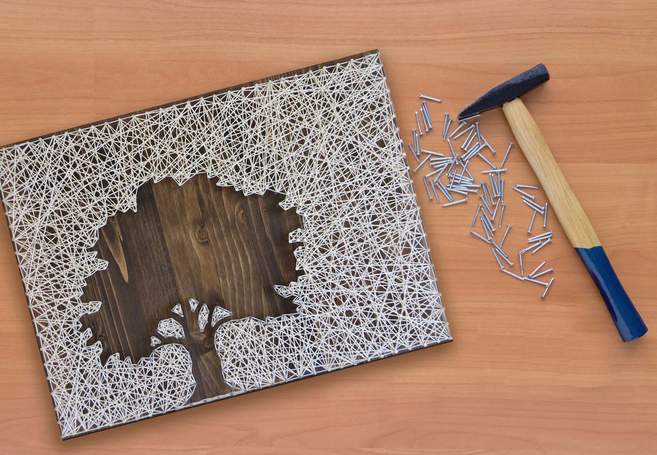 Inverse Oak Tree String Art Kit