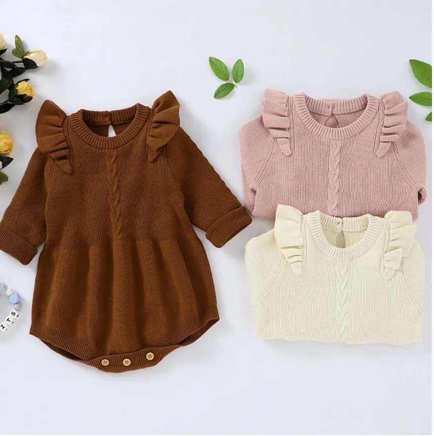 Isla Knitted Romper - Cream