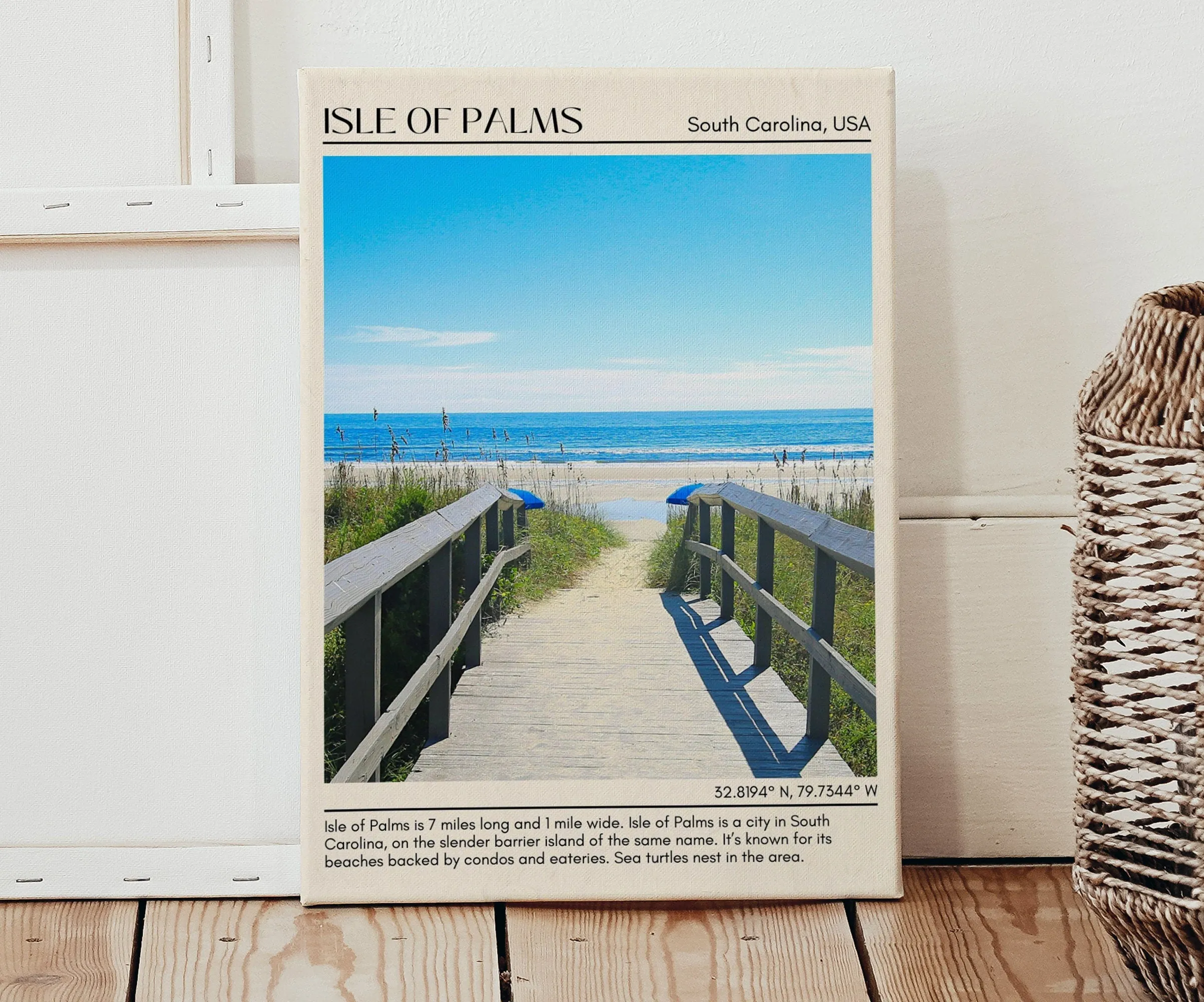 Isle of Palms Wall Canvas, USA