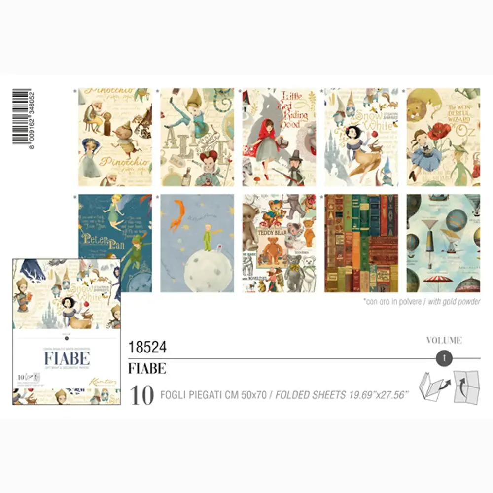 Italian Wrapping Paper: Fiabe