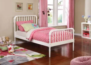 Jones Wood Twin Open Frame Bed White