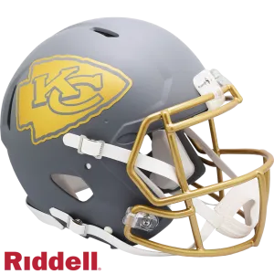 Kansas City Chiefs Helmet Riddell Authentic Full Size Speed Style Slate Alternate