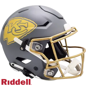 Kansas City Chiefs Helmet Riddell Authentic Full Size SpeedFlex Style Slate Alternate