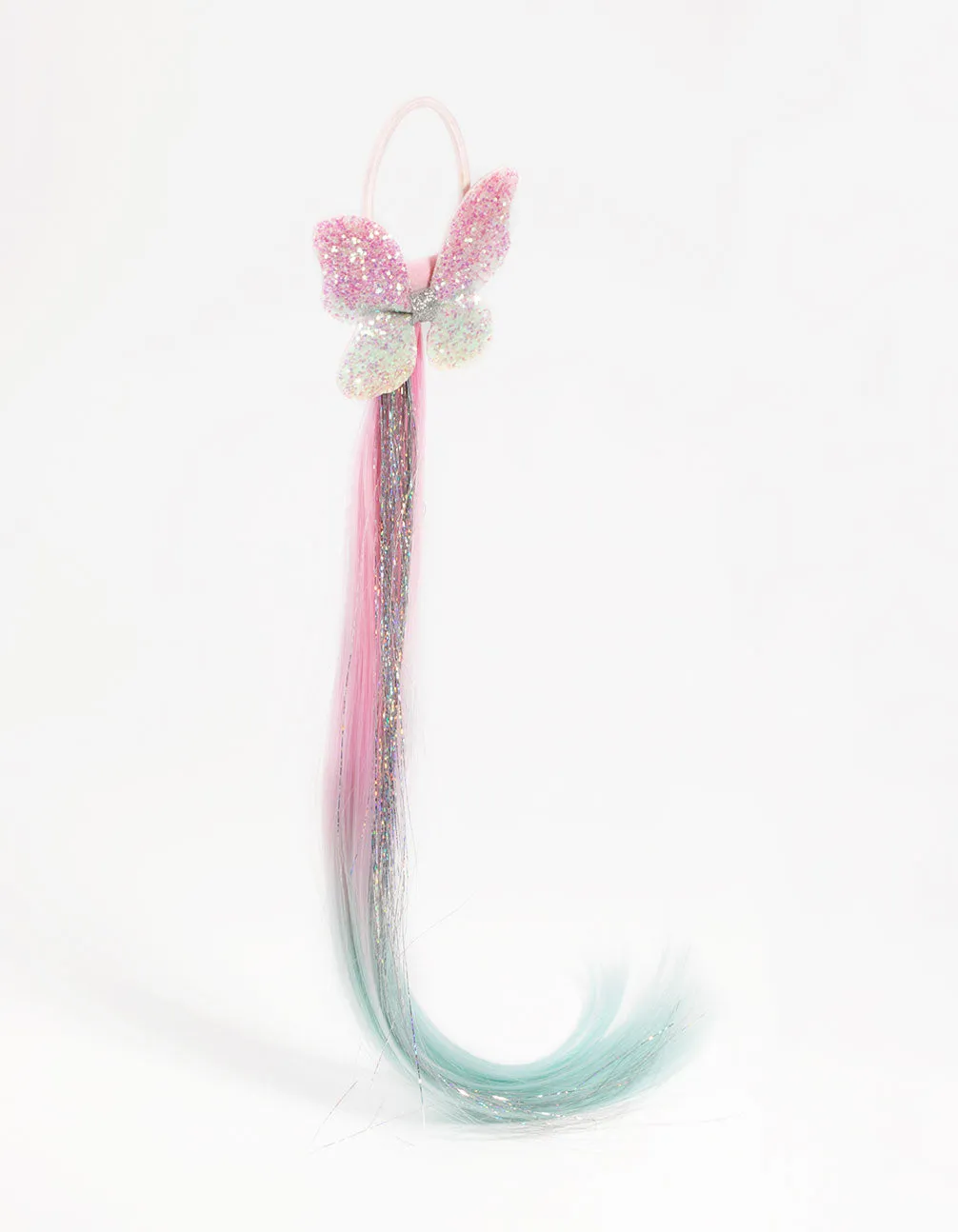 Kids Glitter Butterfly Faux Hair Tie