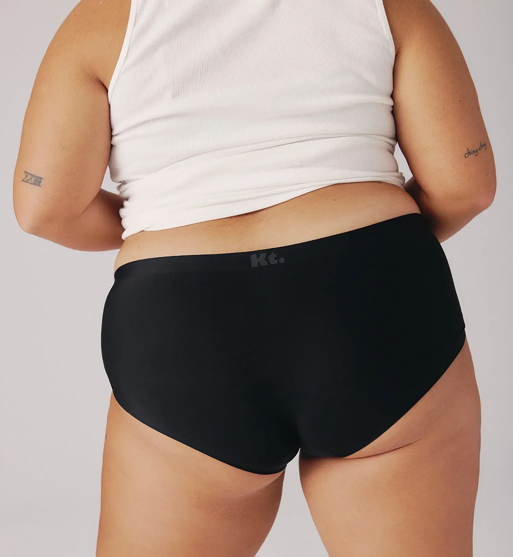 (Kit Item) First Period Kit Leakproof Underwear Night Sky/Beige/Black 3-Pack | Boyshort