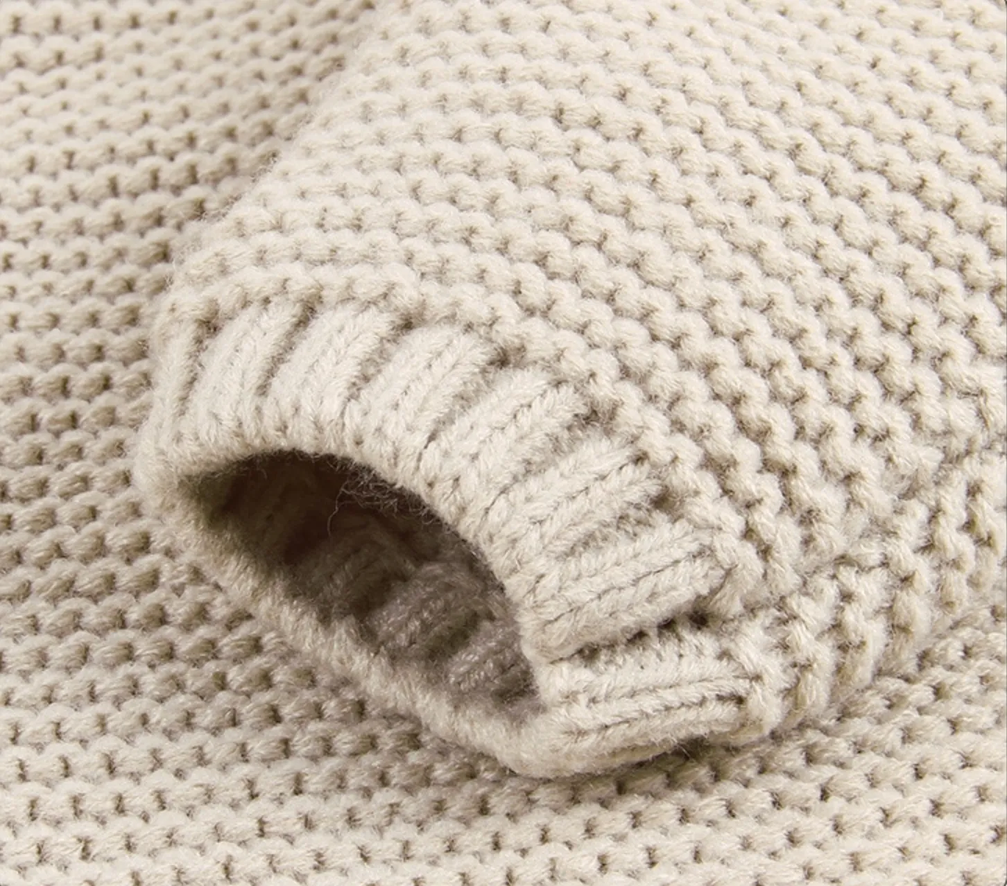 Knitted Hooded Jumpsuit - Beige