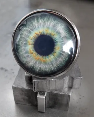 Large Goth Grey Eyeball Ring - Gothic Halloween