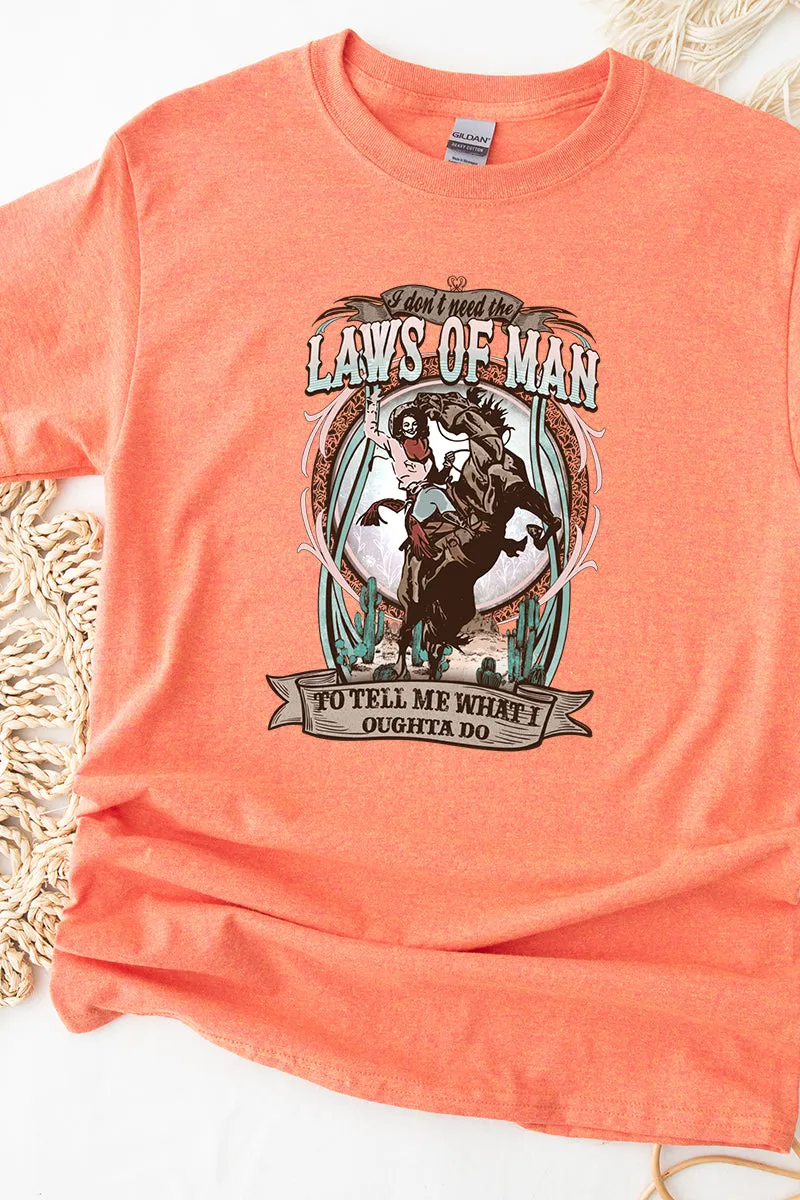 Laws Of Man Cowgirl Lives Short Sleeve Relaxed Fit T-Shirt