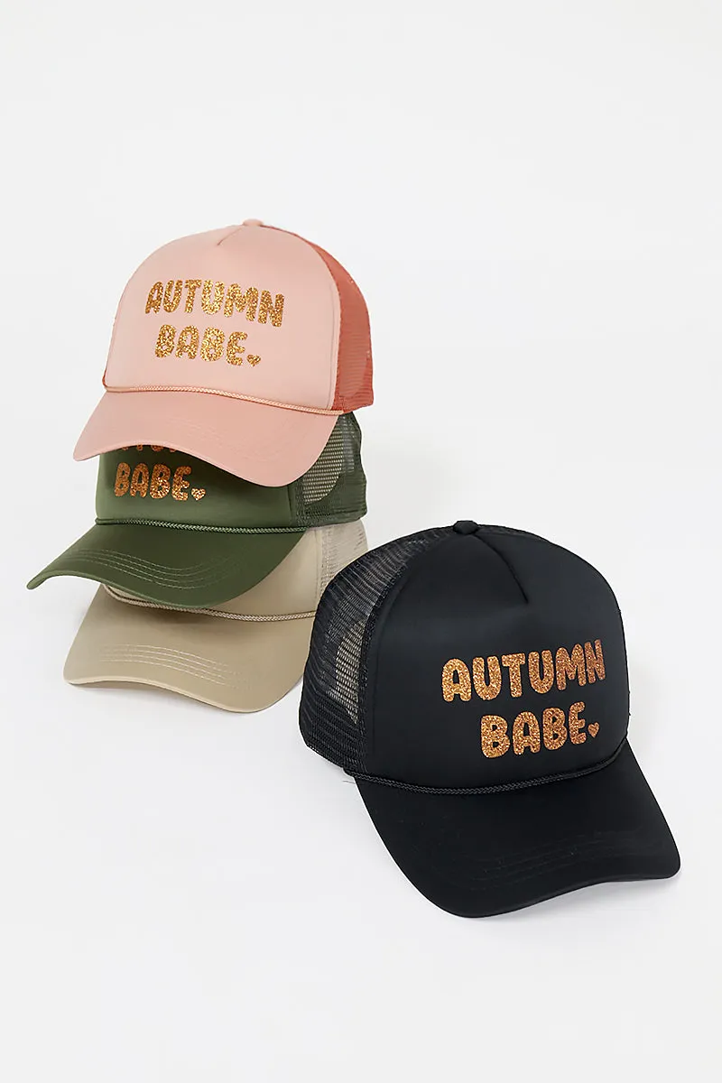 LCAPM2356 - Autunm Babe Mesh Back Trucker Hat