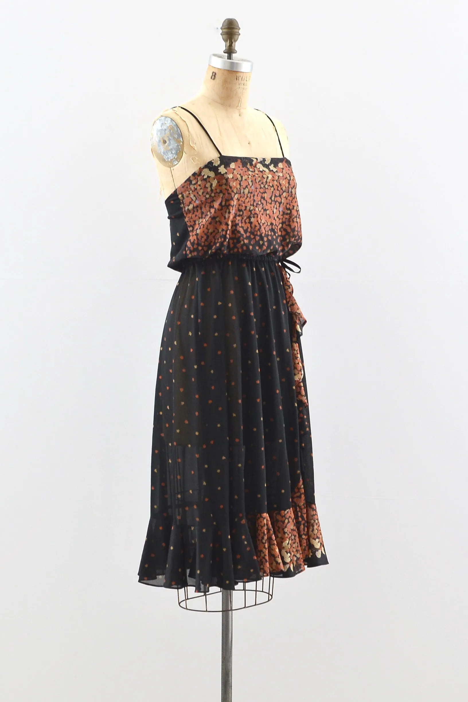 Leaf Print Dress / XS