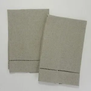 Linen Hemstitched Guest Towel