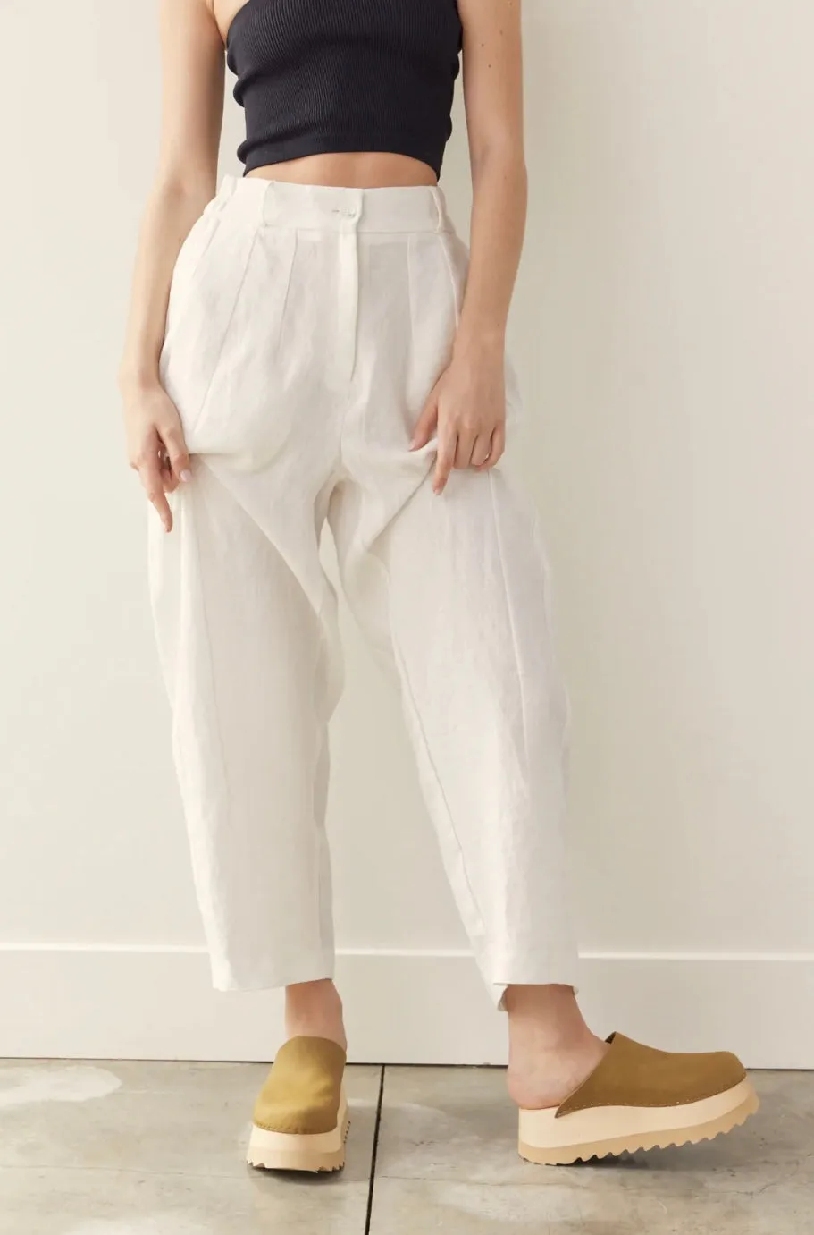 Linen Seamed Pant | Amente