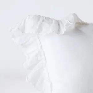Linen Whisper Deluxe Sham - White