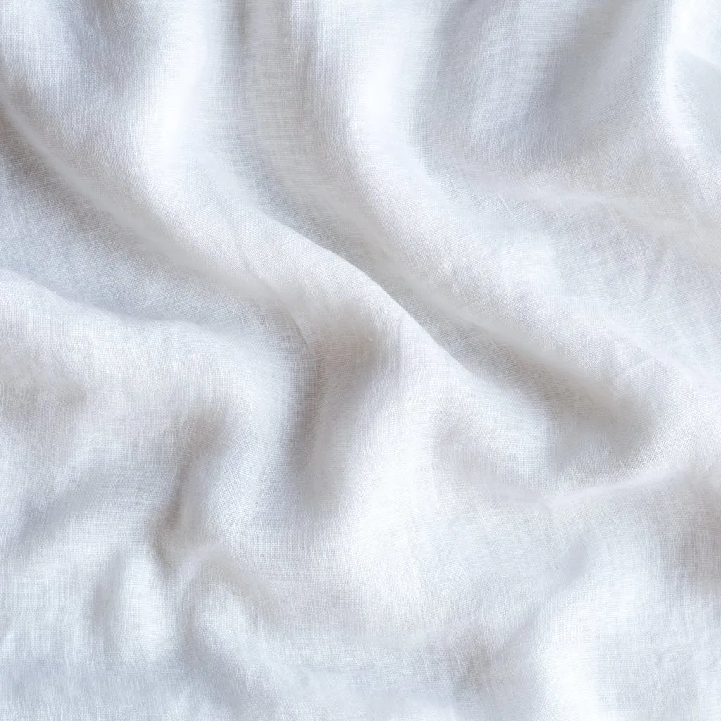Linen Whisper Deluxe Sham - White