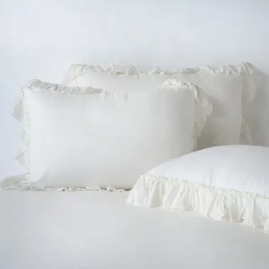 Linen Whisper Deluxe Sham - Winter White