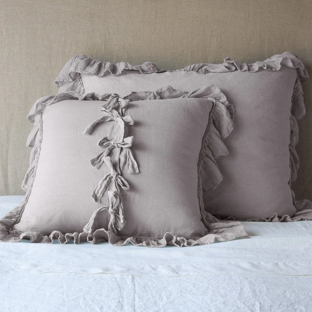Linen Whisper Euro Sham - Fog