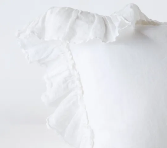 Linen Whisper Royal Sham - White