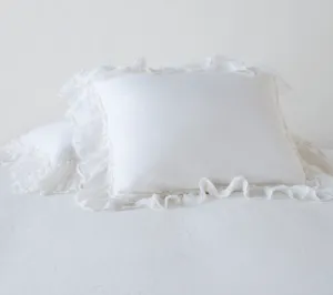 Linen Whisper Royal Sham - White