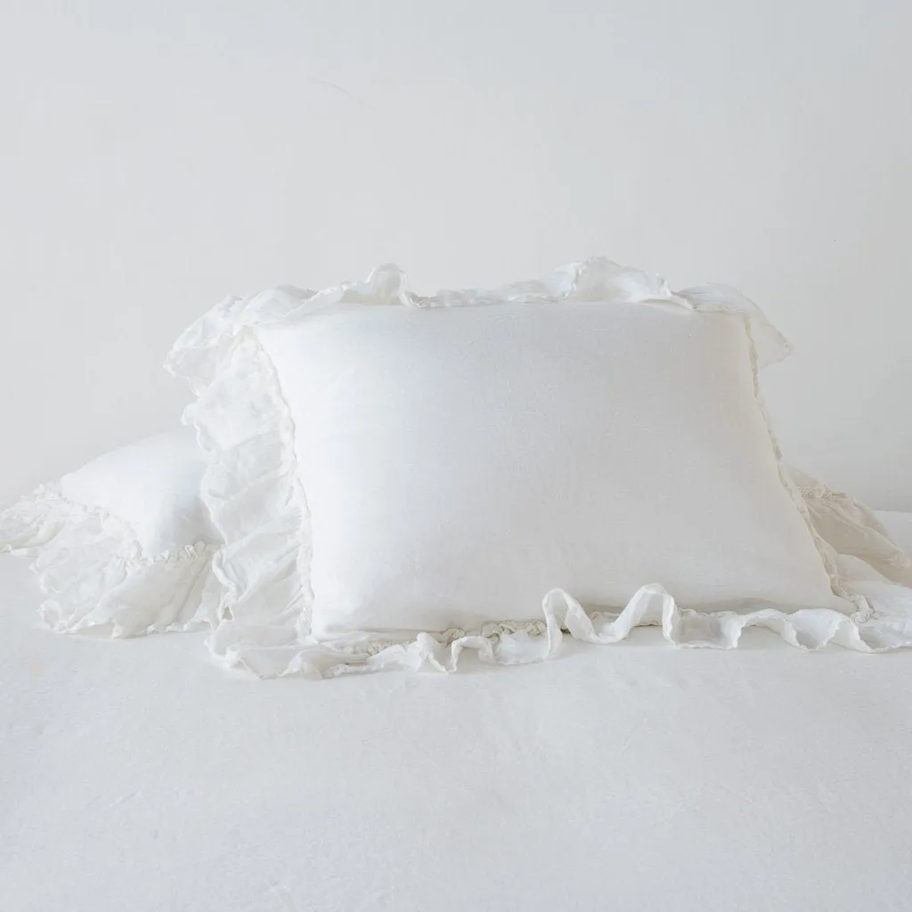 Linen Whisper Standard Sham - Winter White