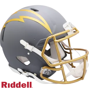 Los Angeles Chargers Helmet Riddell Authentic Full Size Speed Style Slate Alternate