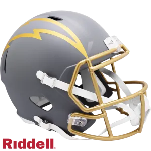 Los Angeles Chargers Helmet Riddell Replica Full Size Speed Style Slate Alternate