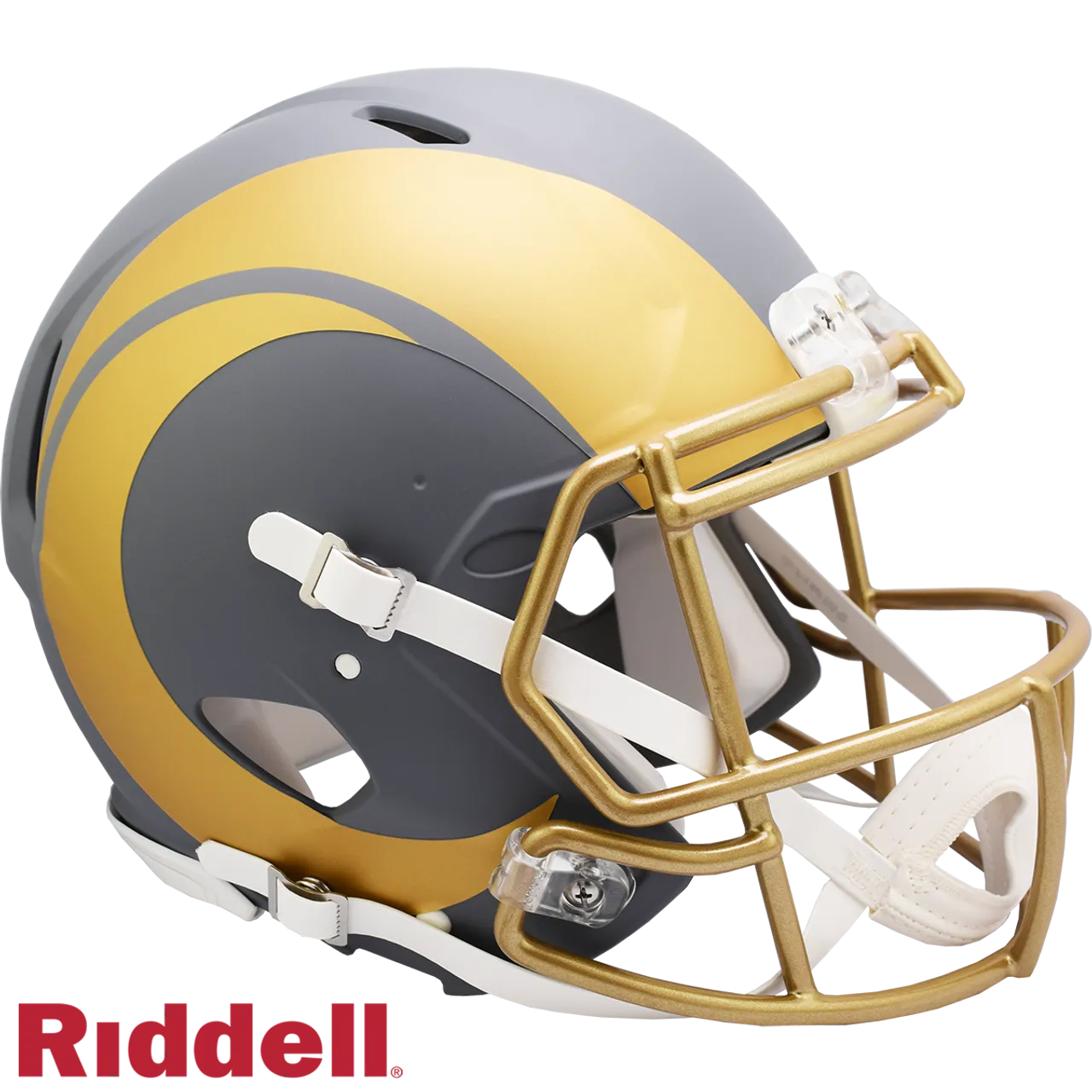 Los Angeles Rams Helmet Riddell Authentic Full Size Speed Style Slate Alternate