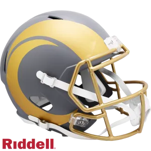 Los Angeles Rams Helmet Riddell Replica Full Size Speed Style Slate Alternate