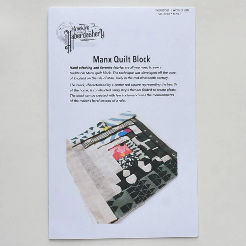 Manx Quilt Block PDF Pattern
