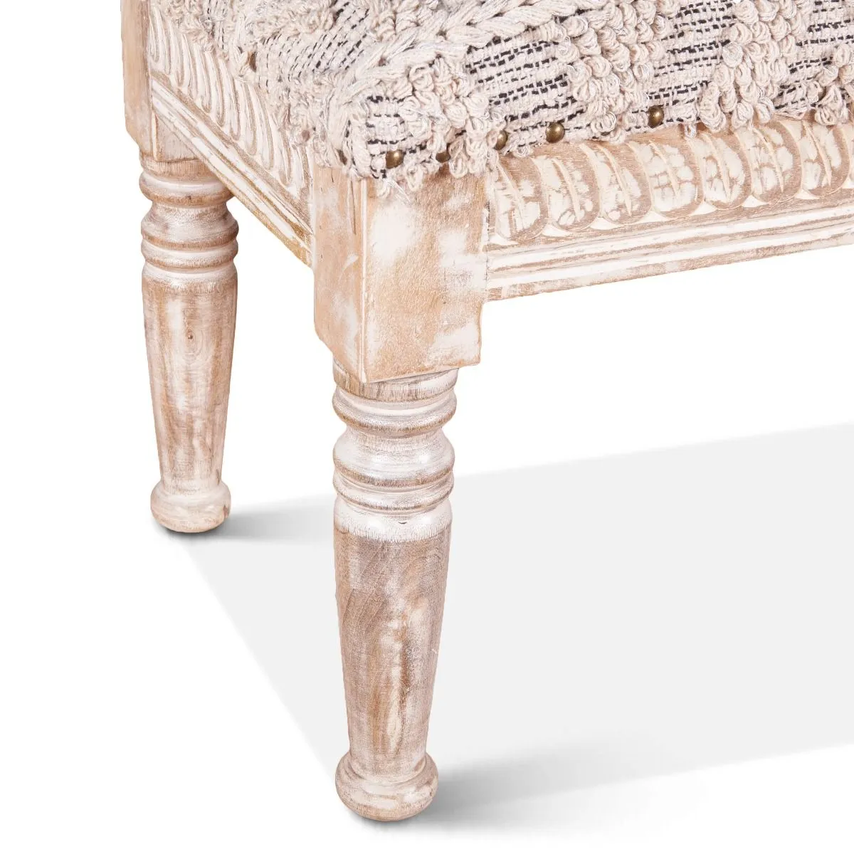 Marrakesh 39" Woven Upholstered Accent Bench