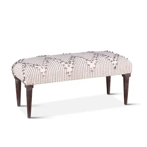 Marrakesh 42" Upholstered Handloom Durry Accent Bench
