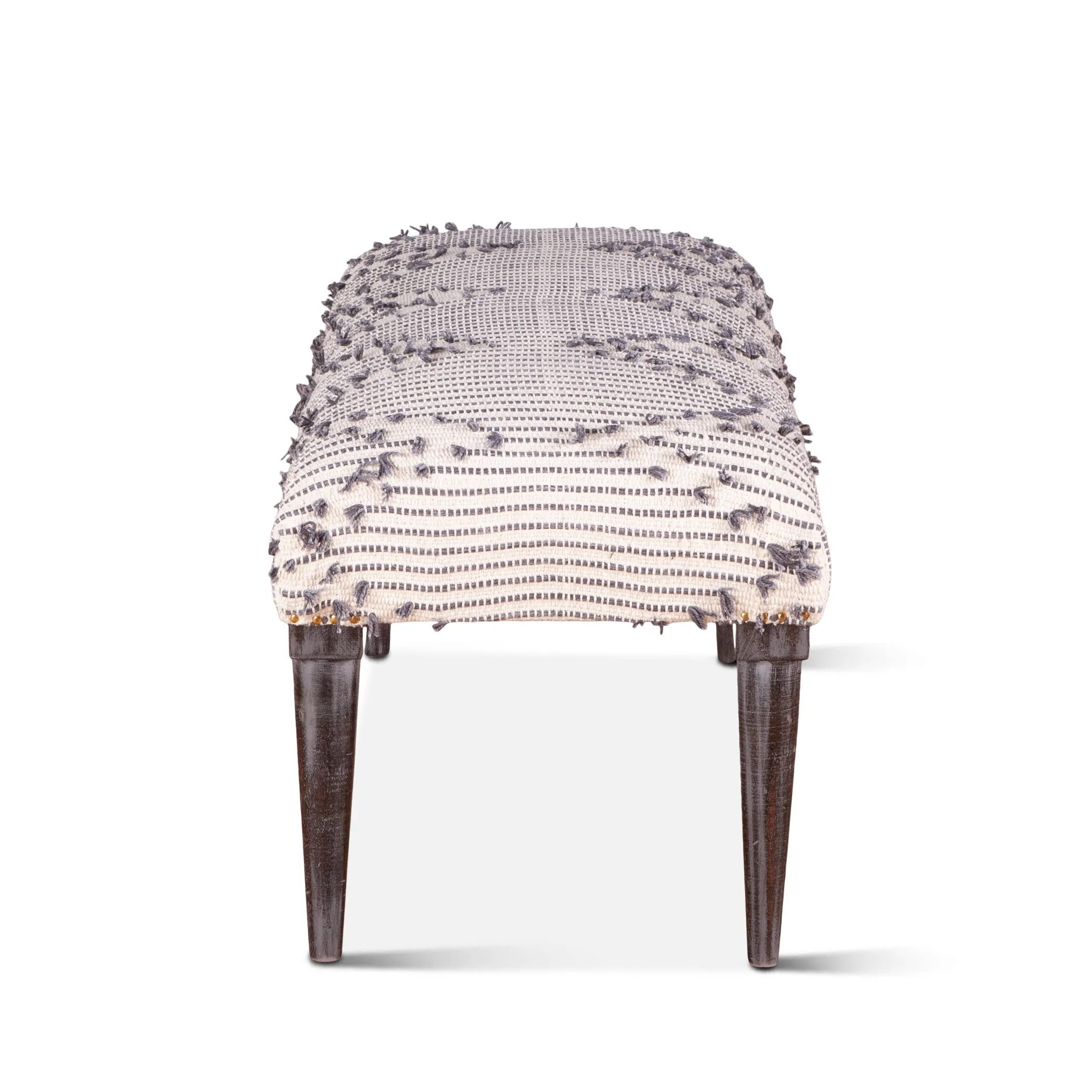 Marrakesh 42" Upholstered Handloom Durry Accent Bench