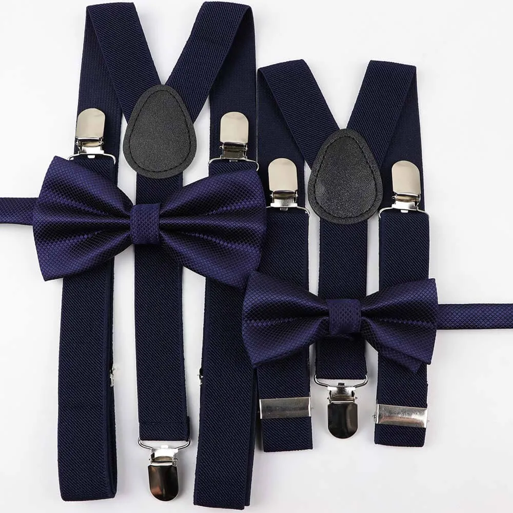 Me and Mini Me Bow Ties and Braces - Various Colours