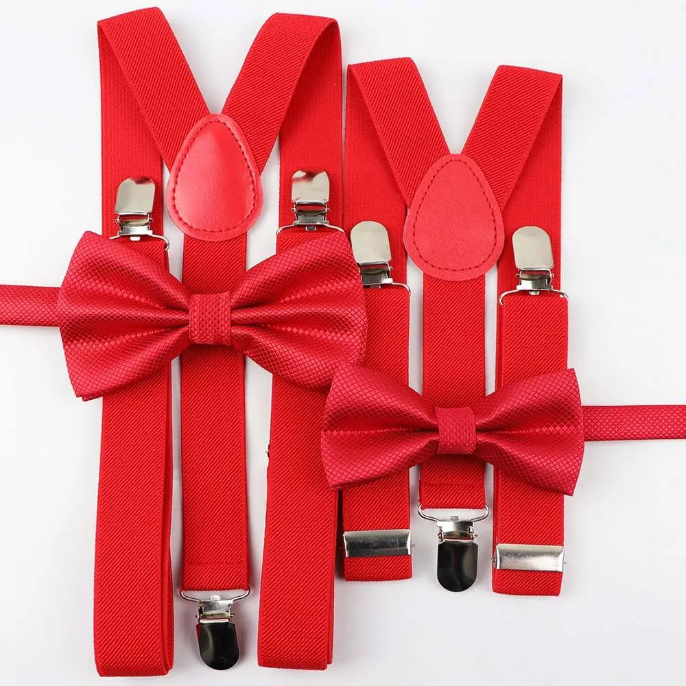 Me and Mini Me Bow Ties and Braces - Various Colours