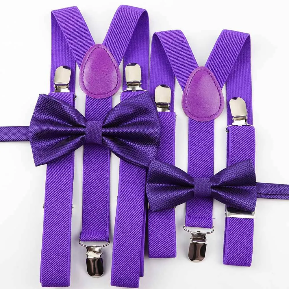 Me and Mini Me Bow Ties and Braces - Various Colours