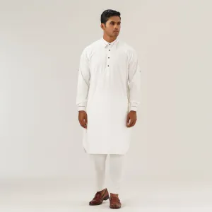Mens White Basic Kabli