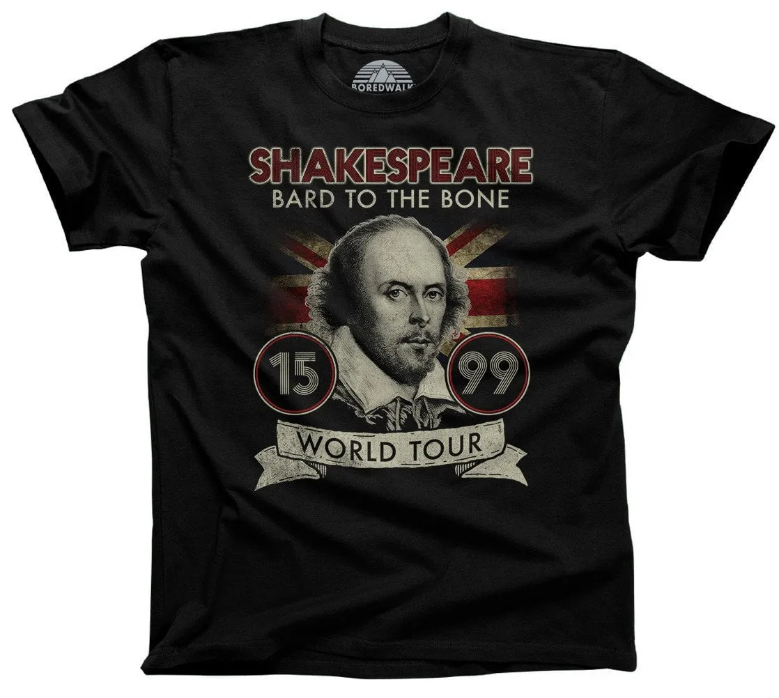 Men's William Shakespeare Bard to the Bone Tour T-Shirt